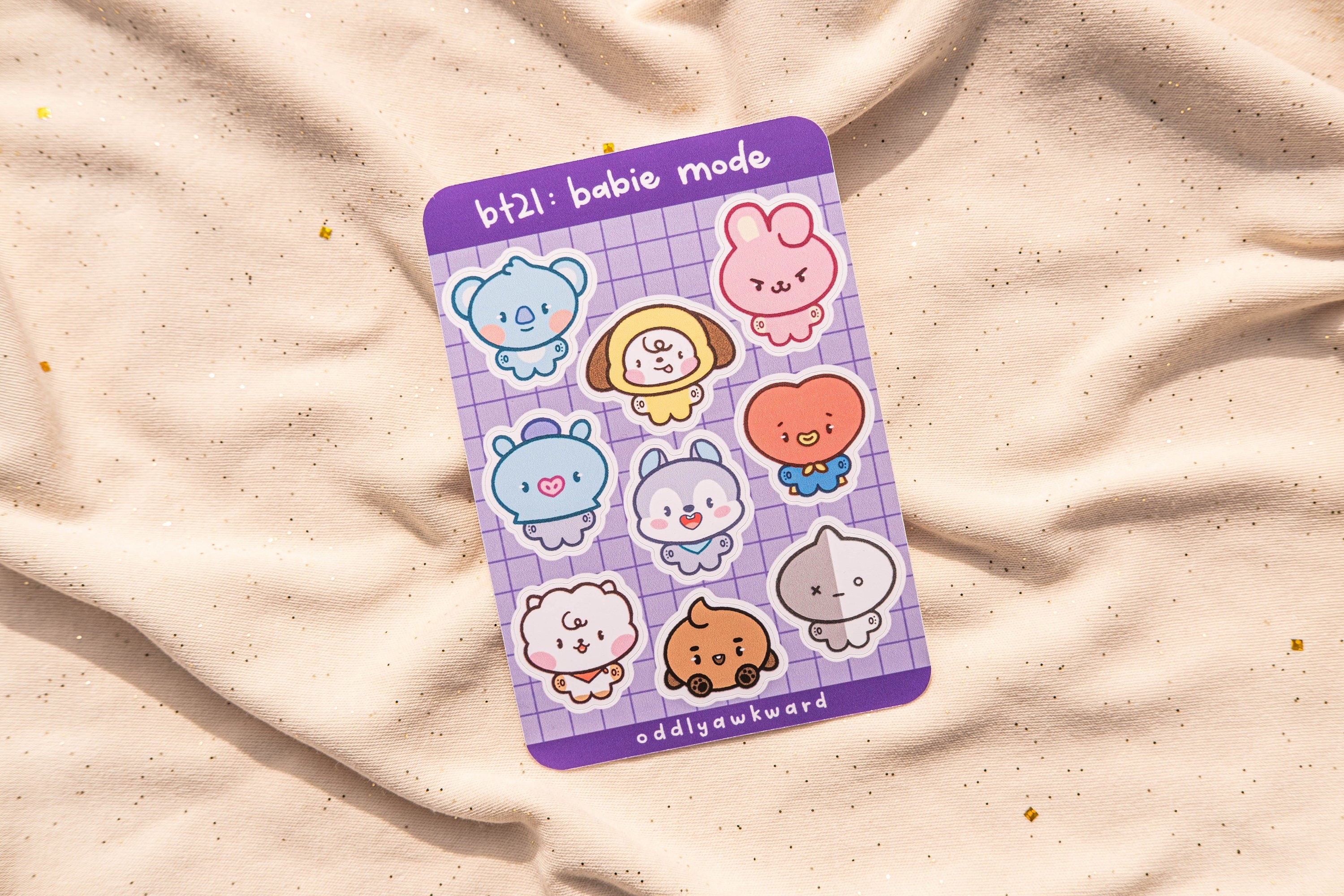 bt: babie mode sticker sheet