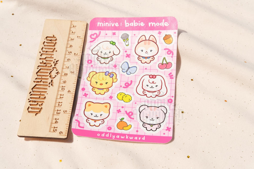 mi: babie mode sticker sheet