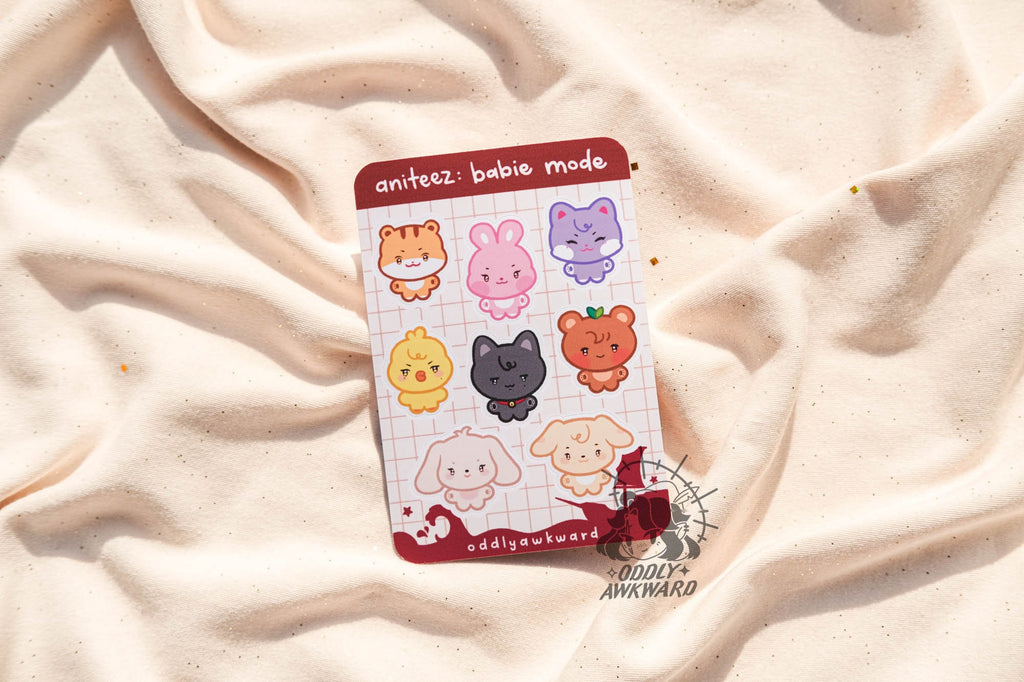at: babie mode sticker sheet