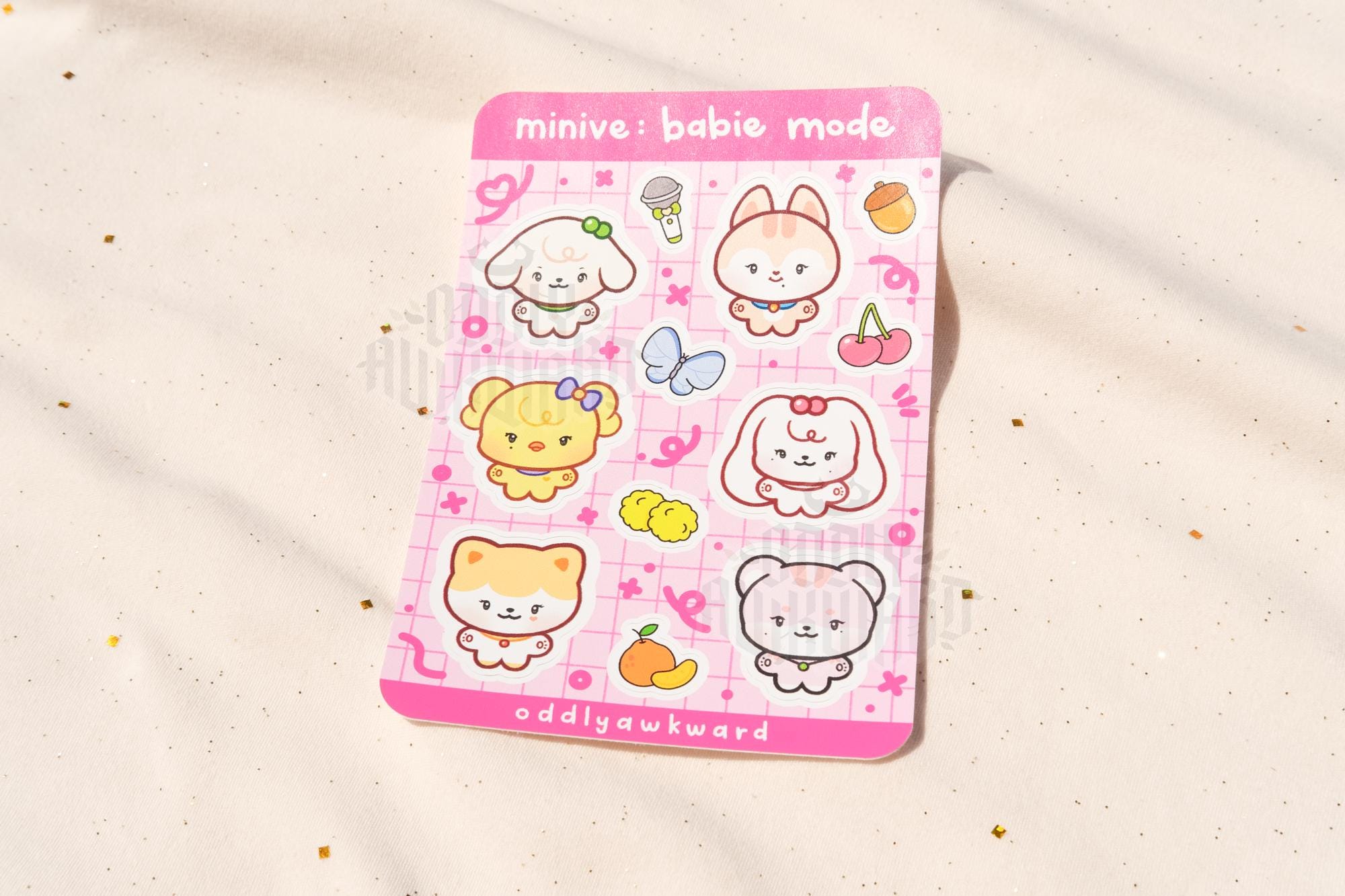 mi: babie mode sticker sheet
