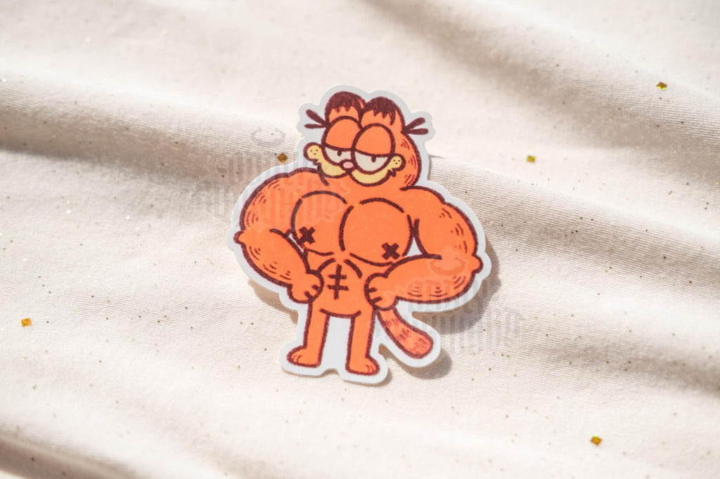 Buff Orange Cat Sticker