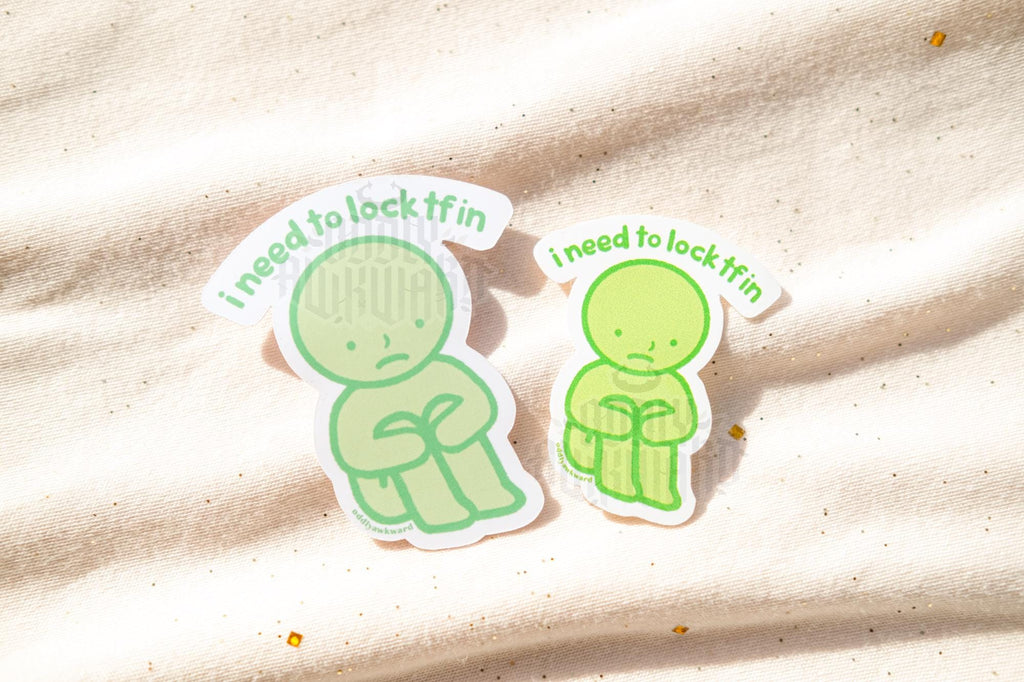 Lock TF In Sticker
