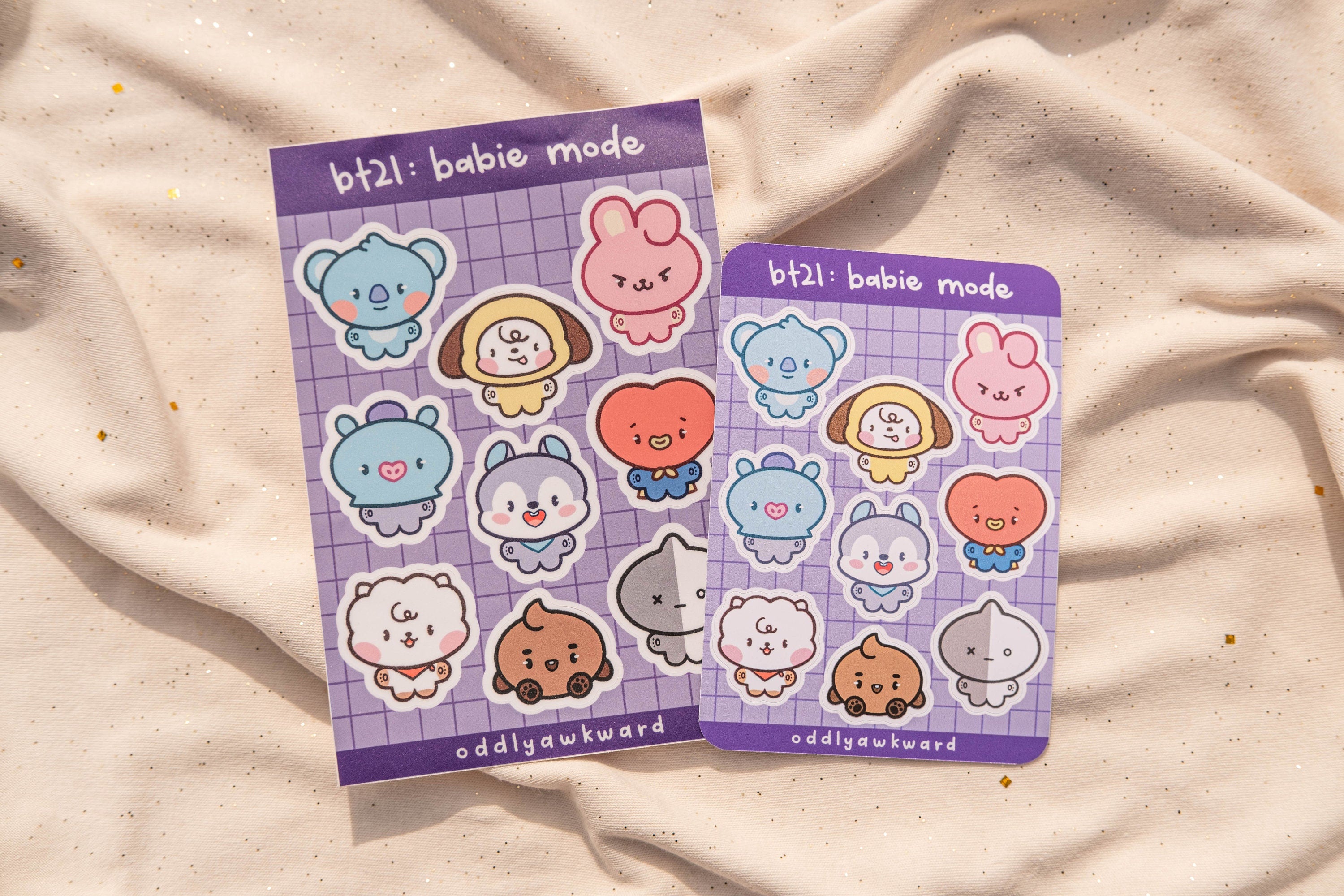 bt: babie mode sticker sheet