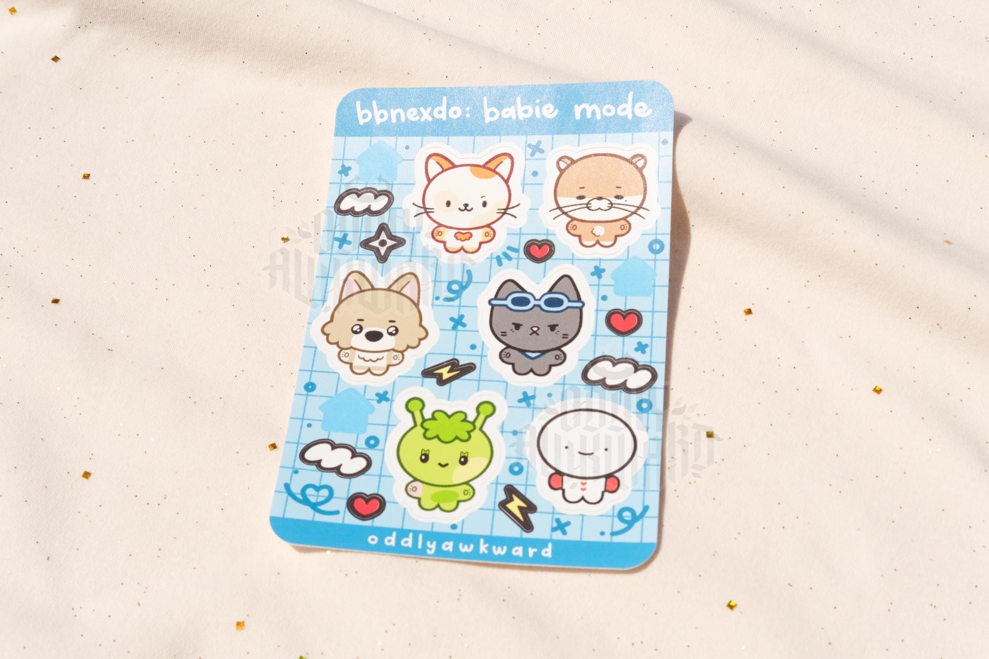 bb: babie mode sticker sheet