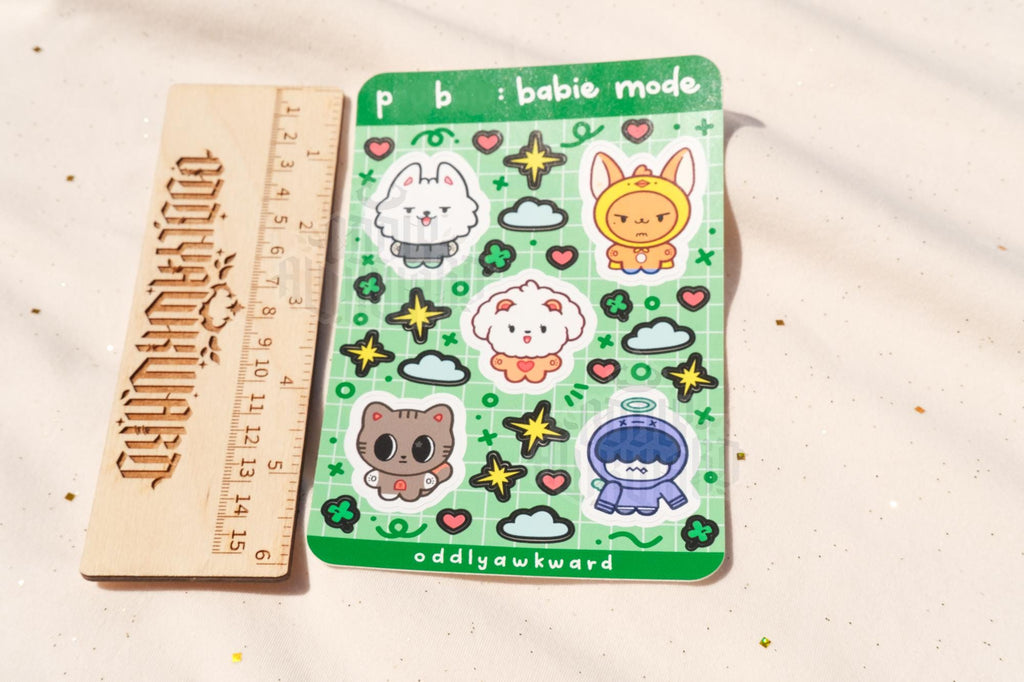 pb: babie mode sticker sheet