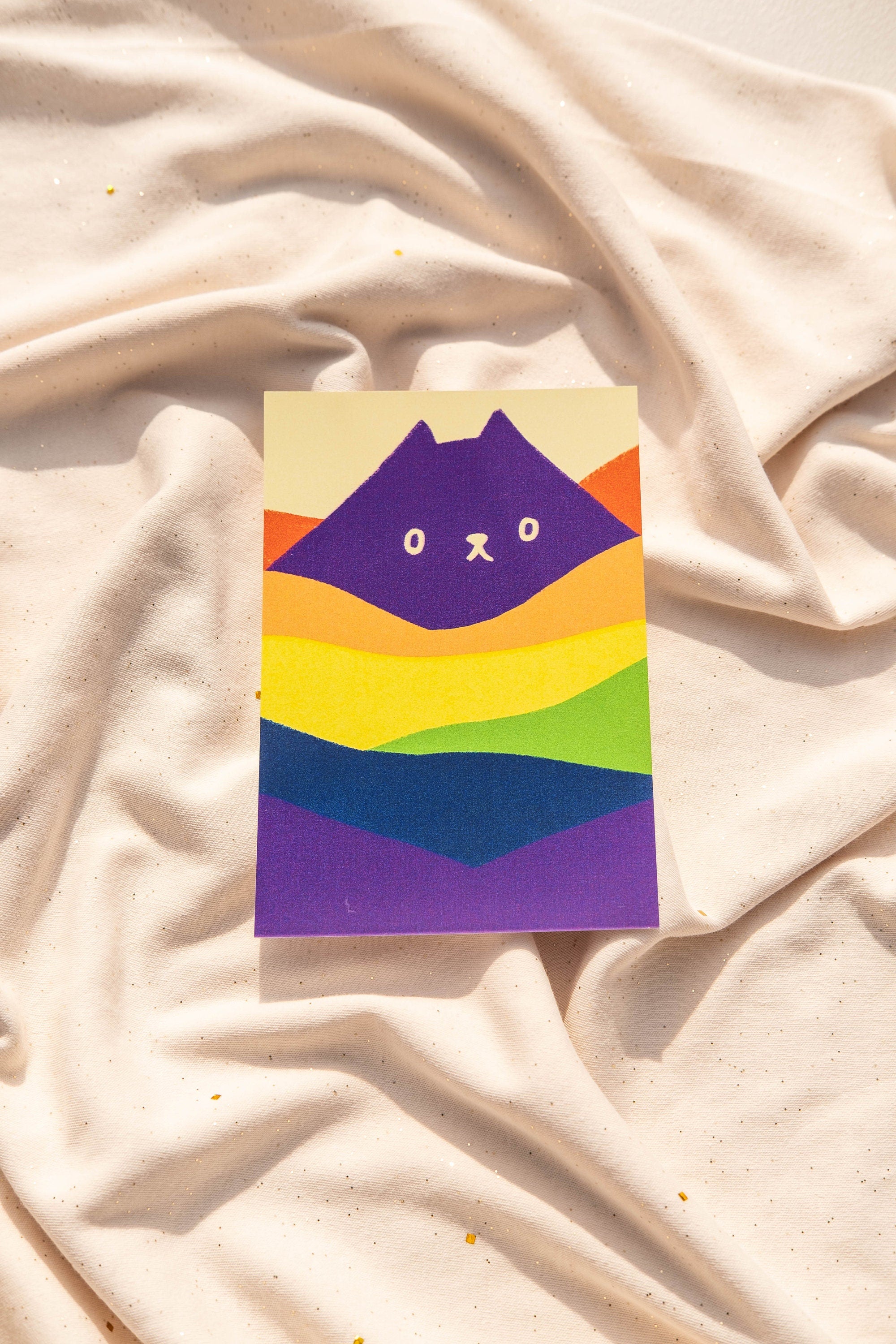 Pride Cat Mountain 4x6 Print