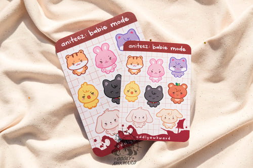 at: babie mode sticker sheet