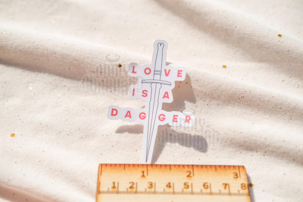 Love is a Dagger Sticker