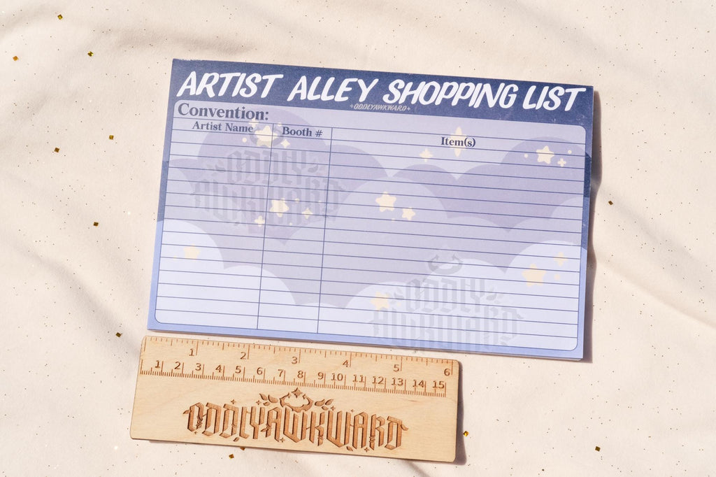 Artist Alley Shopping List Memo Pad