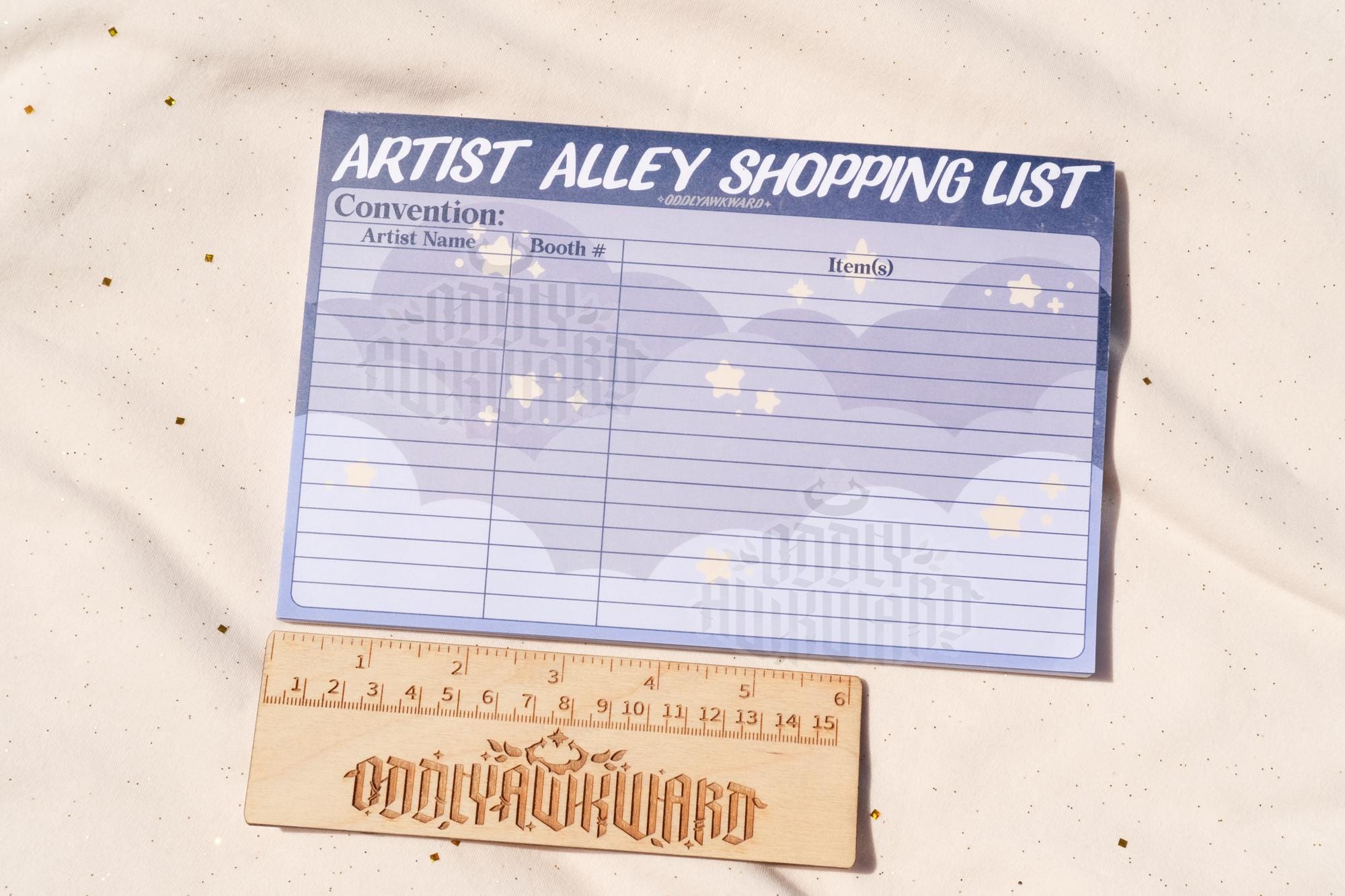 Artist Alley Shopping List Memo Pad