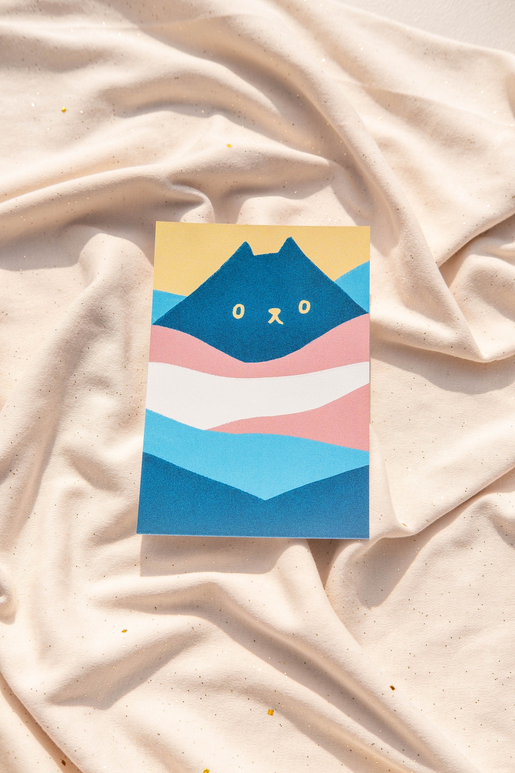Pride Cat Mountain 4x6 Print