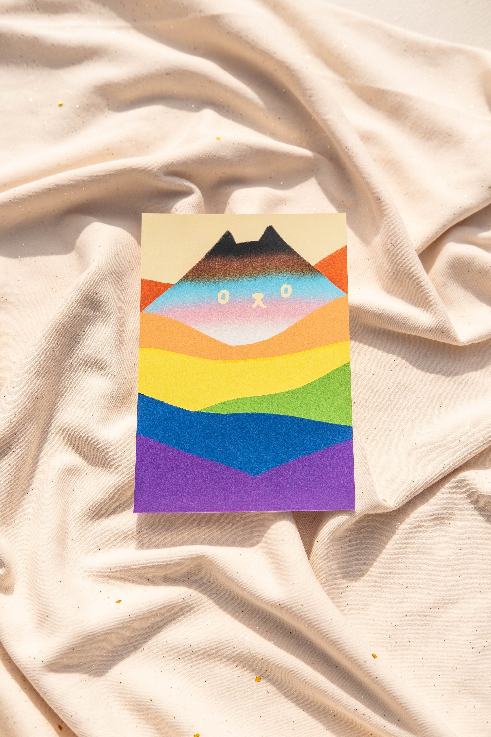 Pride Cat Mountain 4x6 Print