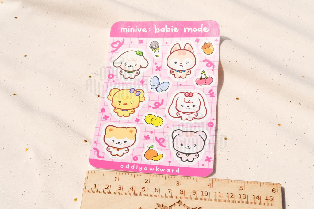 mi: babie mode sticker sheet