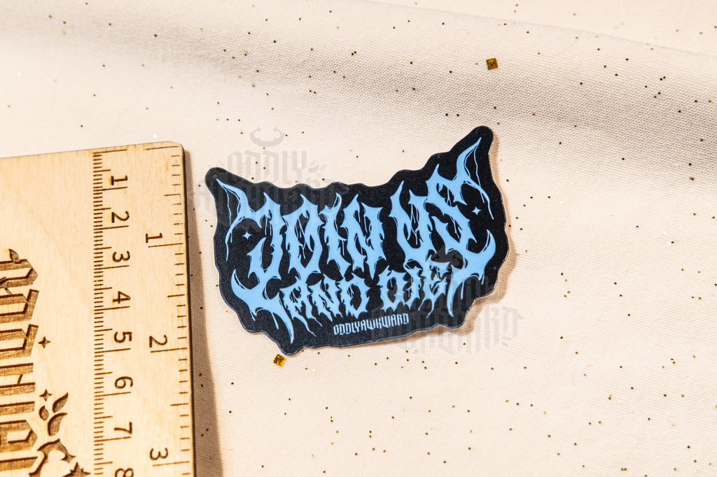 TGWDLM Join Us Metal-Inspired Sticker