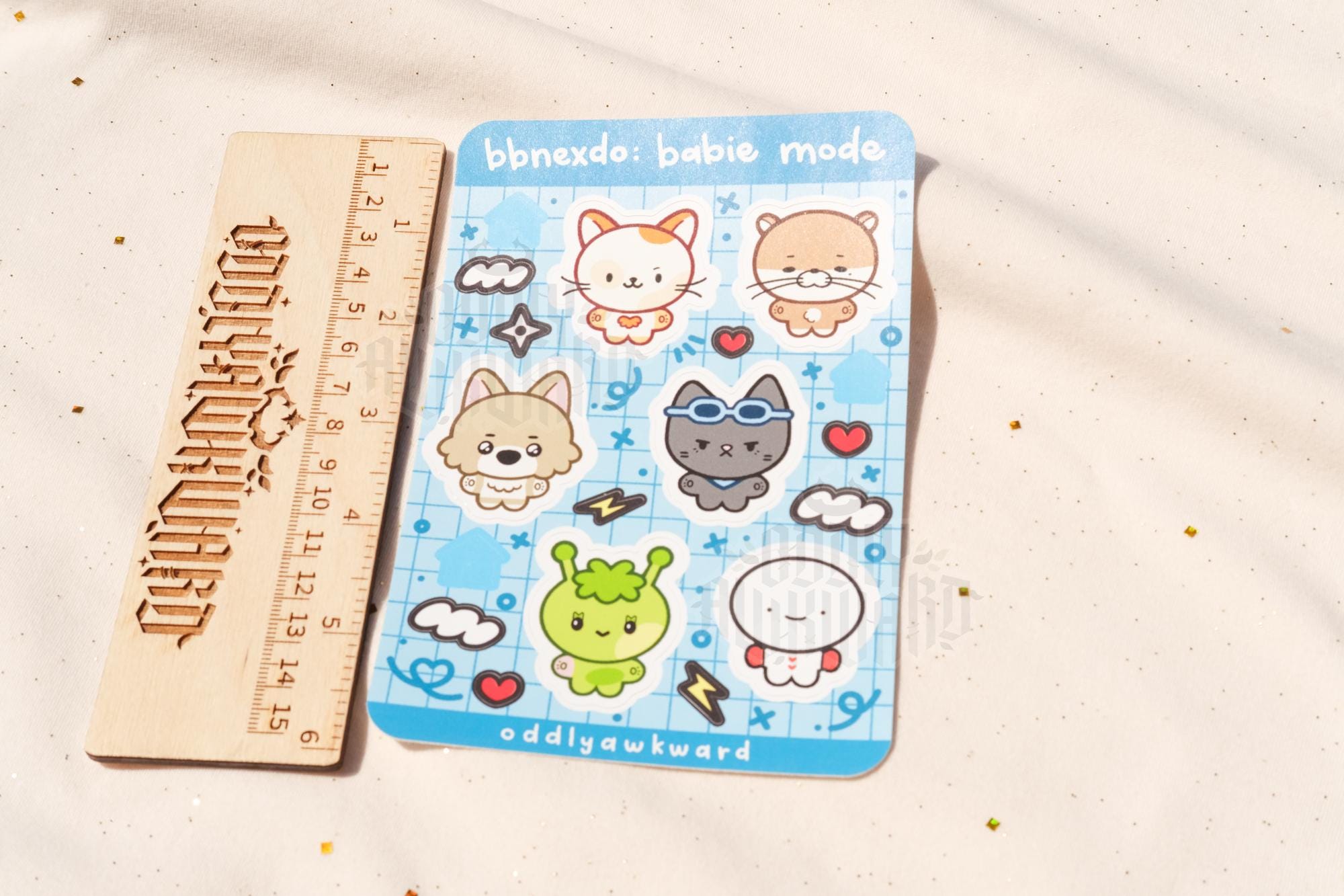 bb: babie mode sticker sheet