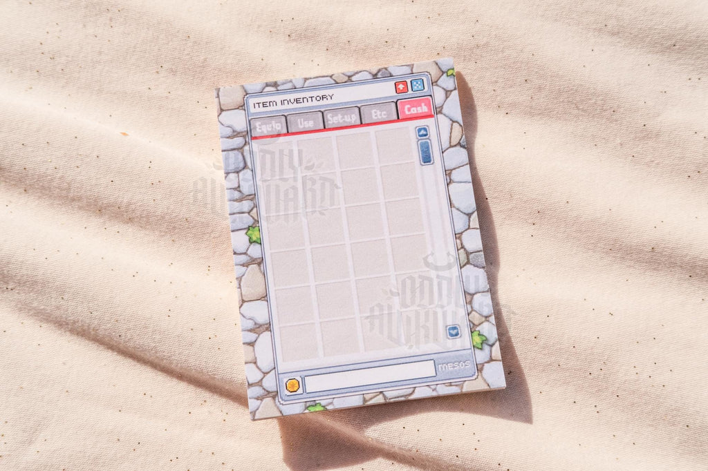 MapleStory Item Inventory Memo Pad
