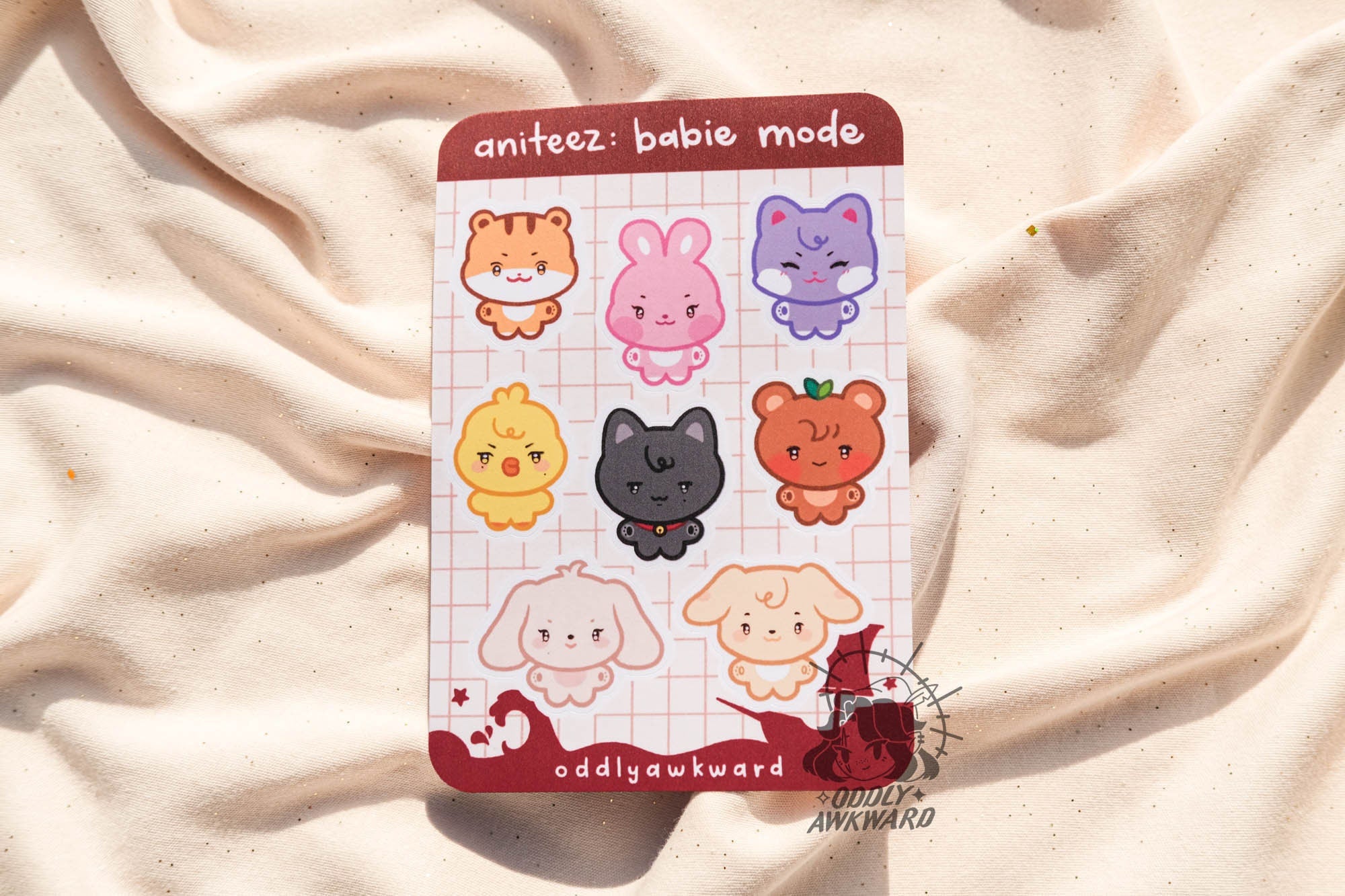 at: babie mode sticker sheet