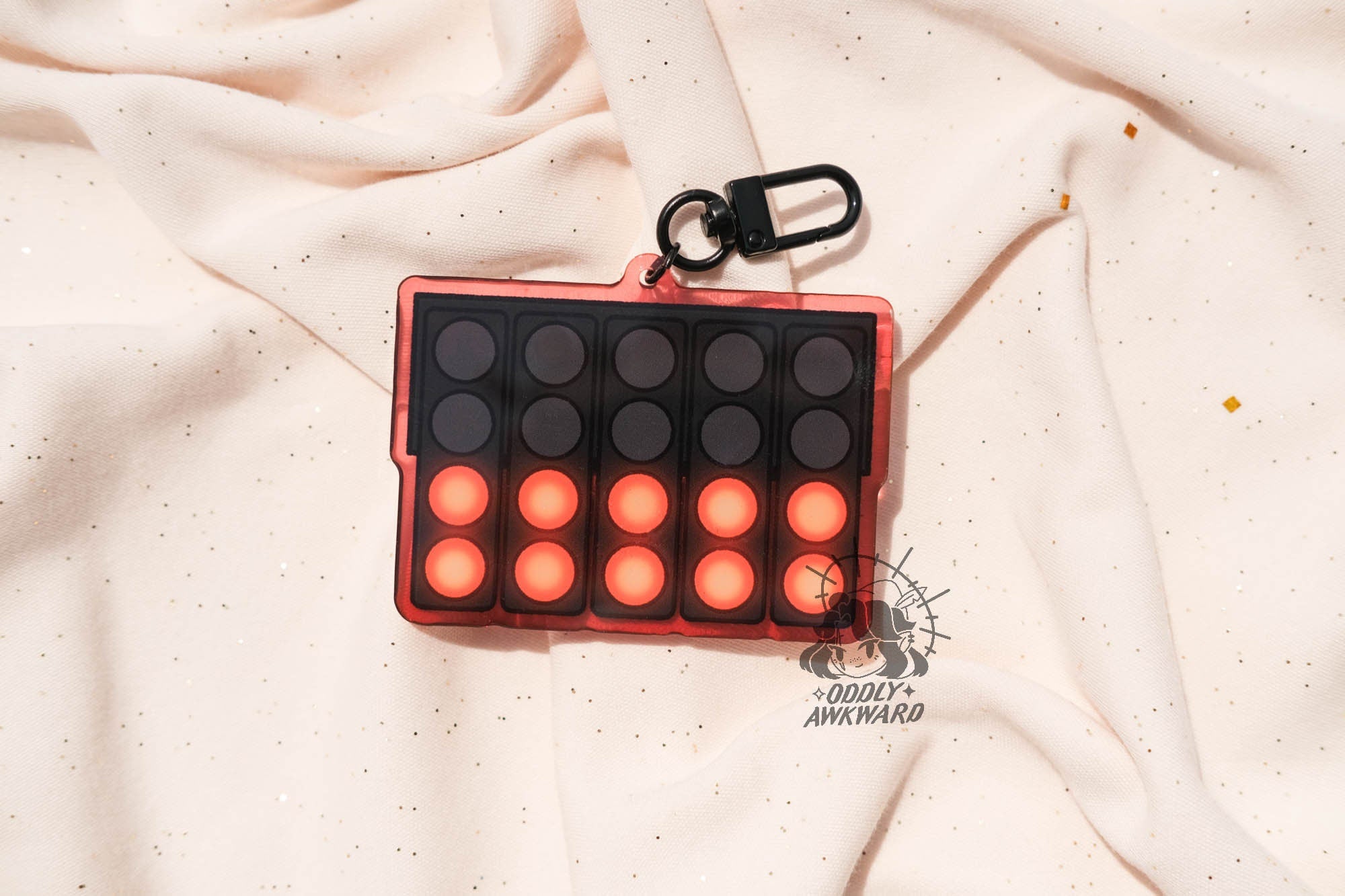 Lights Out and Away We Go Acrylic Charm