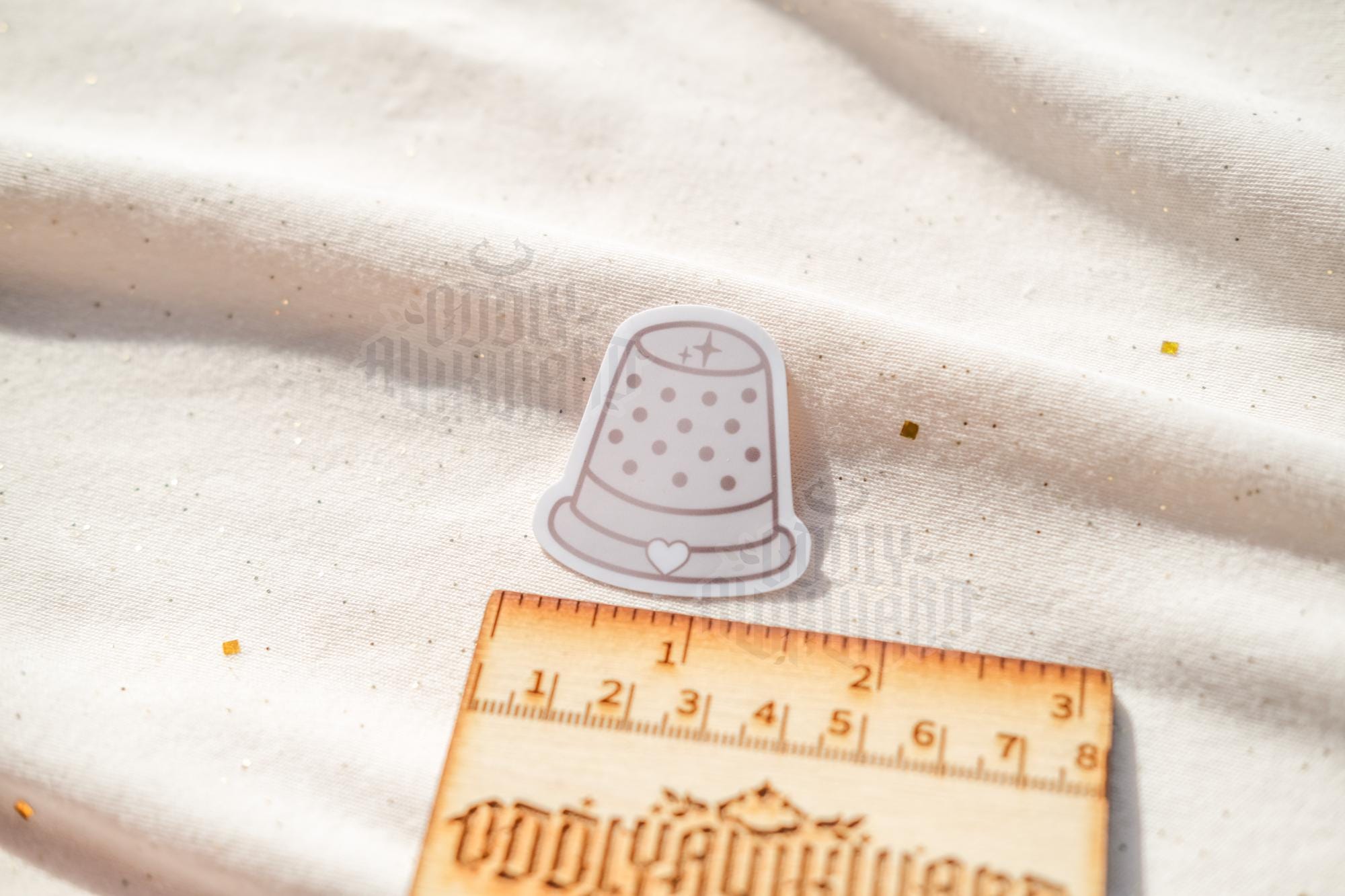 Thimble & Acorn Sticker