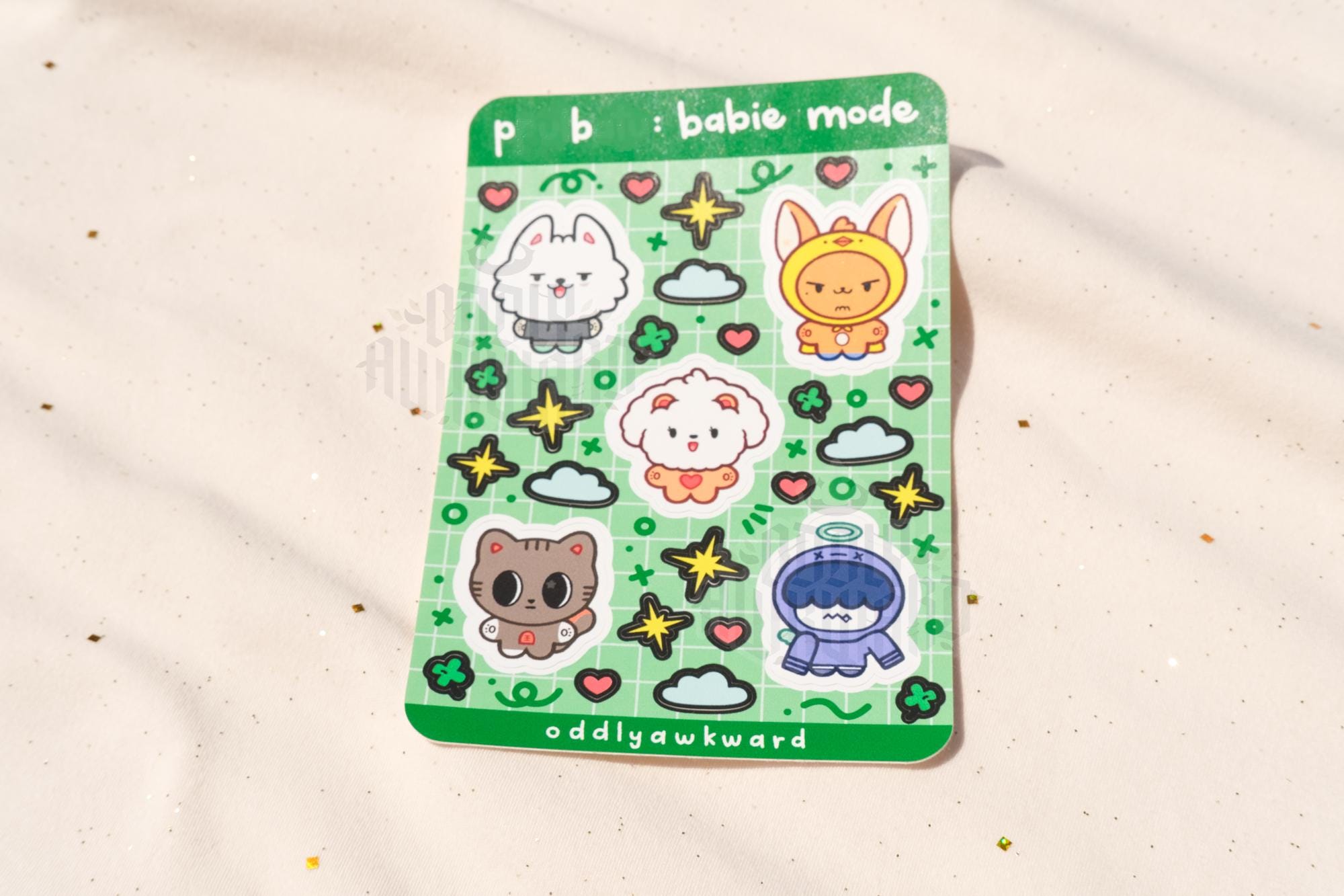 pb: babie mode sticker sheet