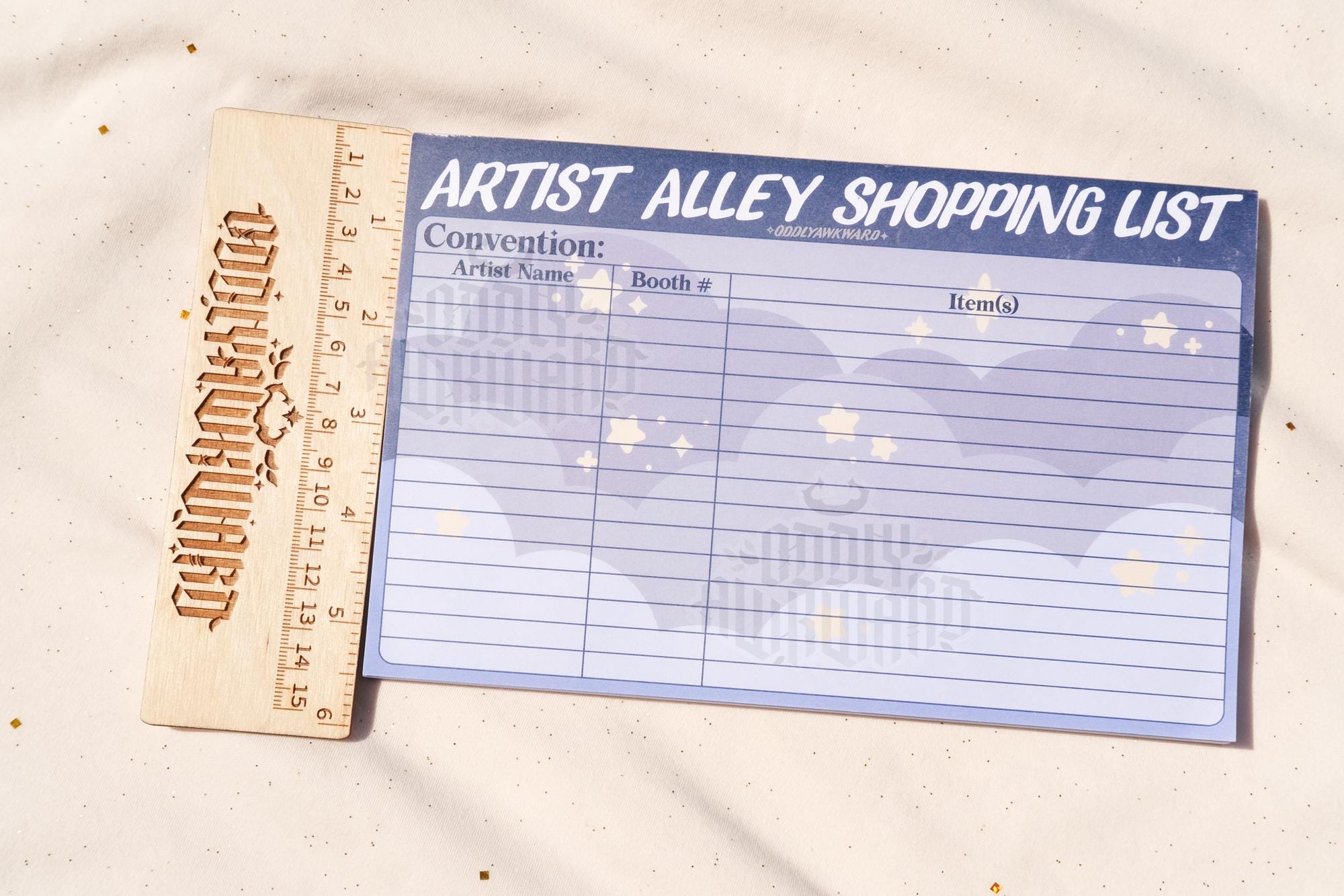 Artist Alley Shopping List Memo Pad